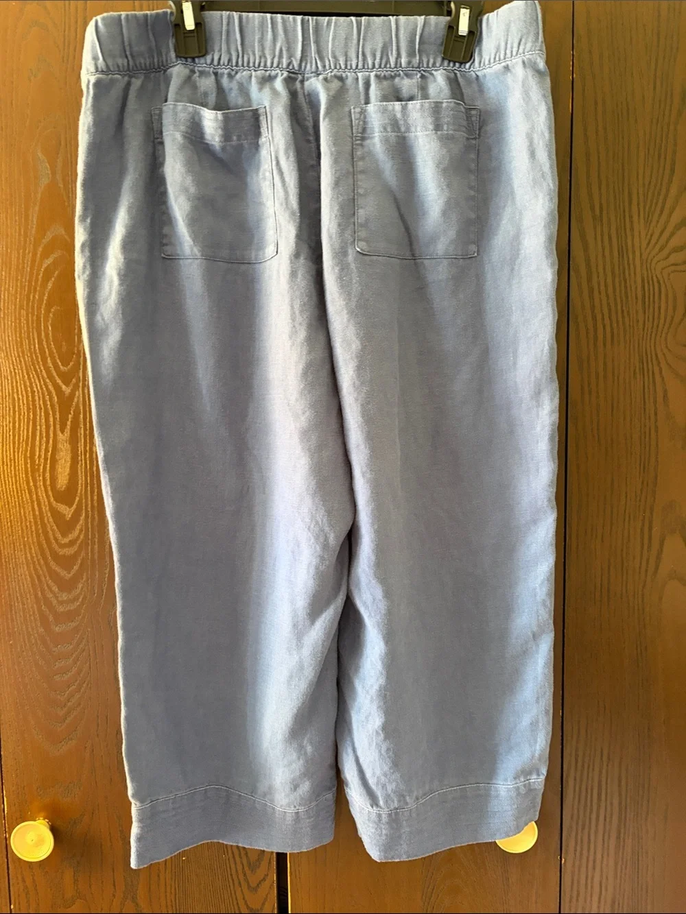 J Jill 2 pc, Relaxed Linen Tunic Top and capris(M) in Light Periwinkle. Top/L.